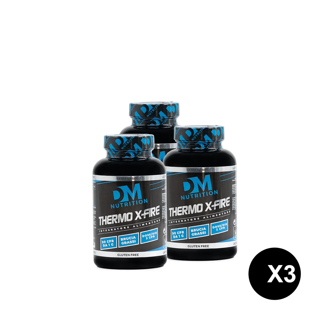Set 3 Termogenici in Compresse Brucia Grassi e Metabolismo DM