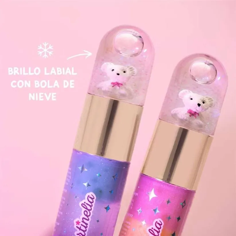 LUCIDALABBRA GLITTER SNOWBALL BEAR LIP GLOSS martinelia - immagine 3