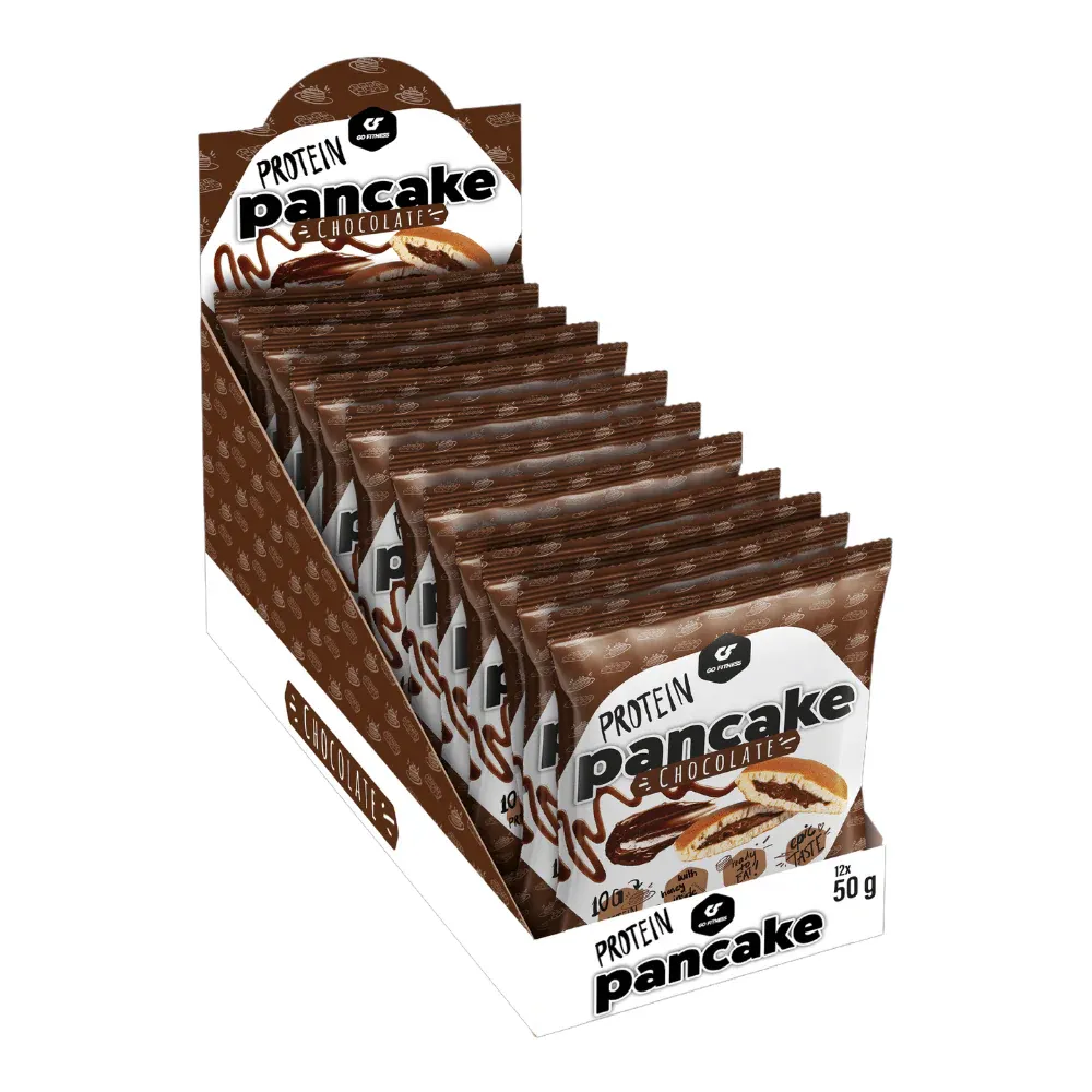 Go Fitness 12 Pancakes proteici ripieni al cioccolato