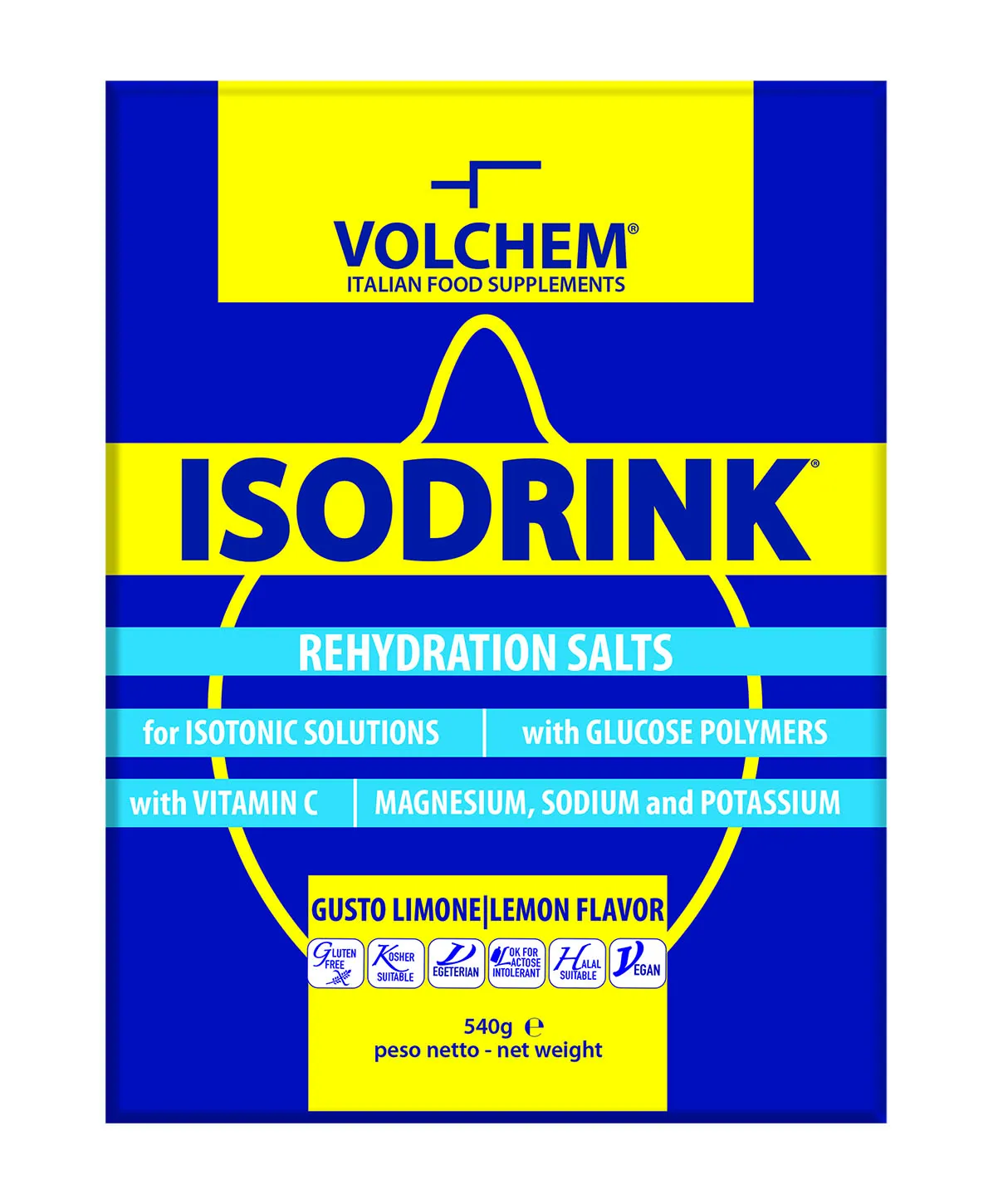 Tripack Sali minerali in polvere al limone Isodrink Volchem - immagine 2