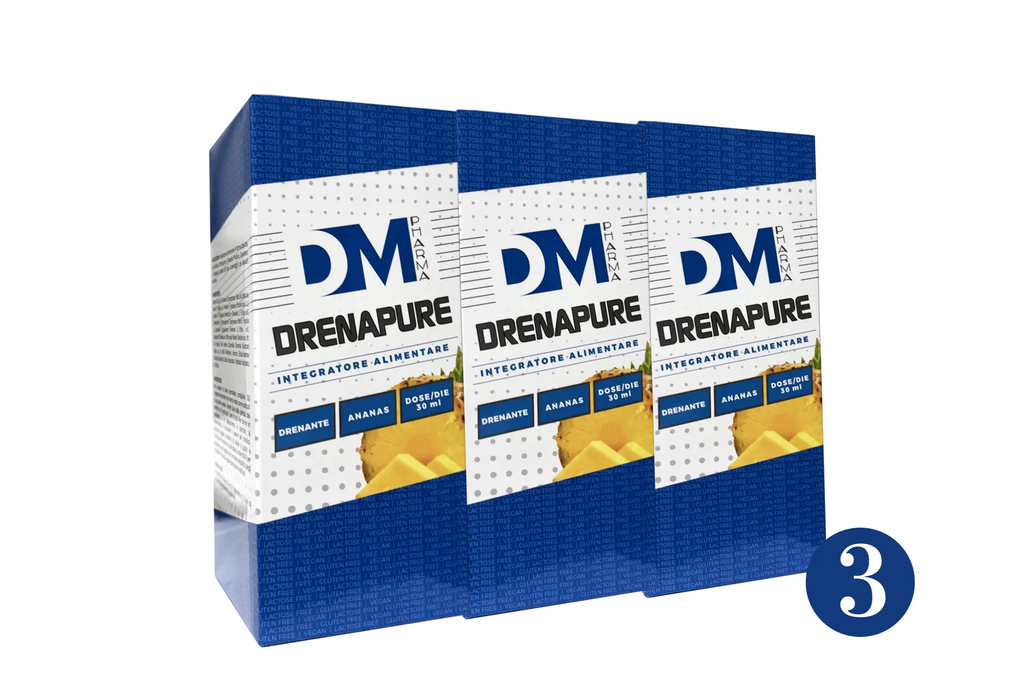 Tris Risparmio Drenante Ananas DM Depura e Sgonfia