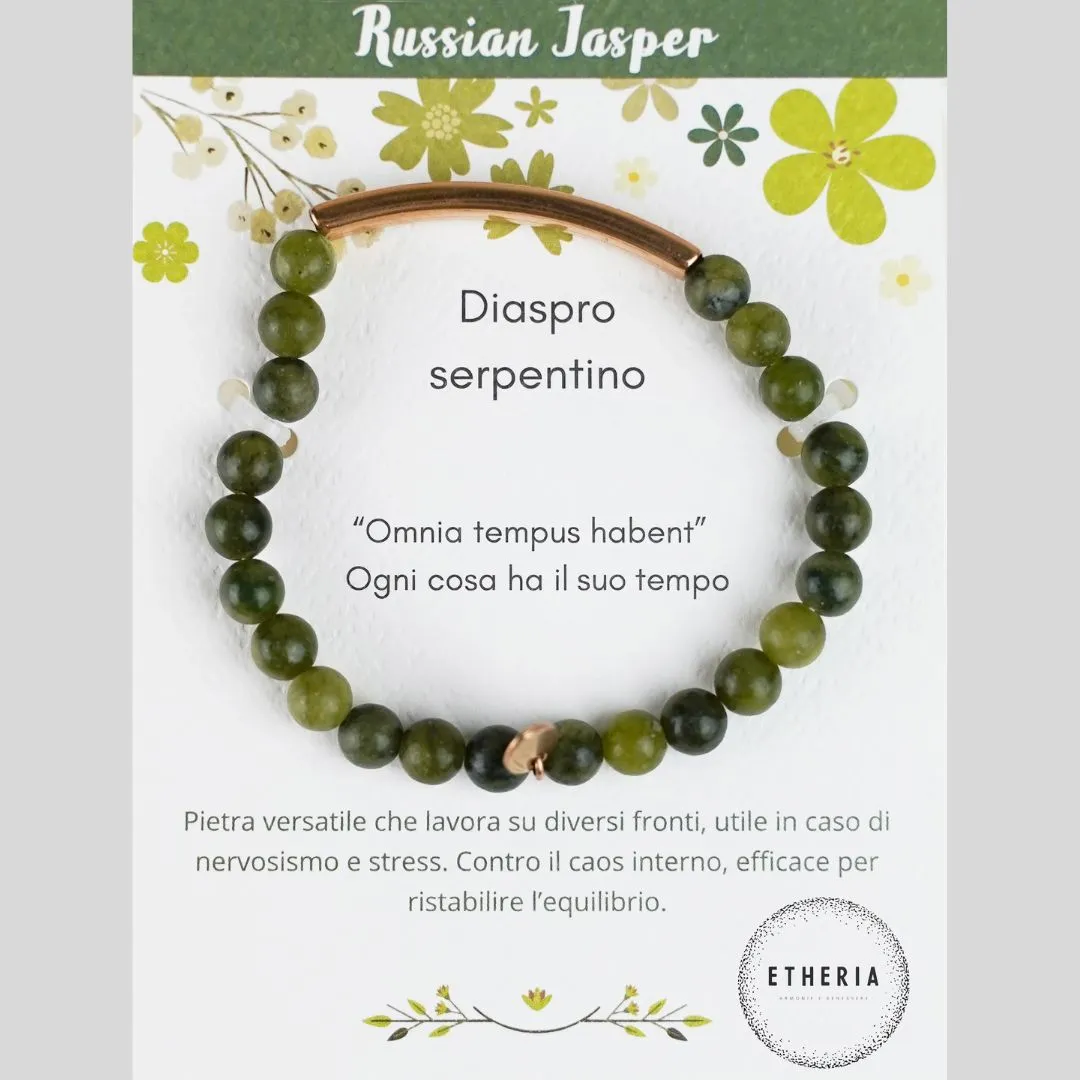 Pietre della Filosofia Bracciale Diaspro Serpentino – Etheria