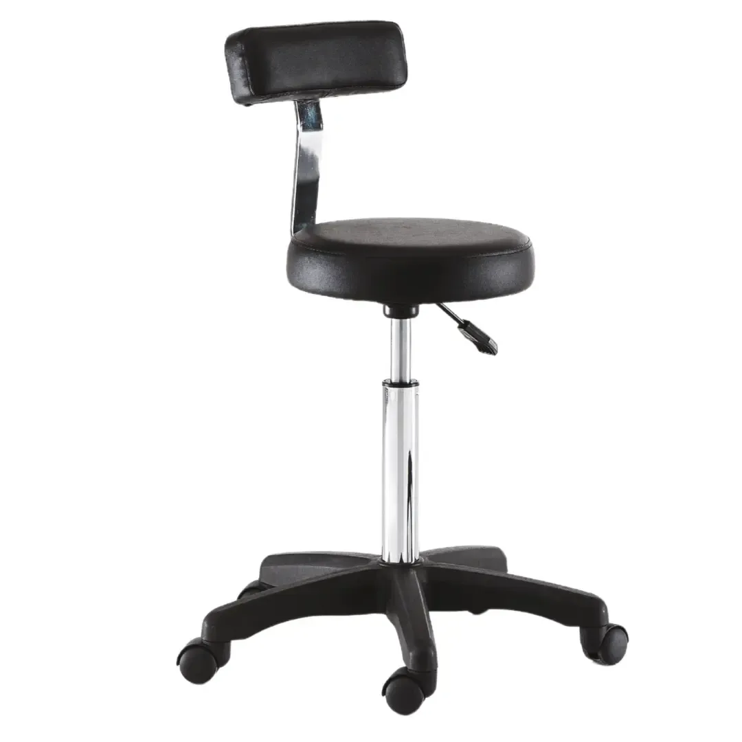 SGABELLO SMART BLACK CON SCHIENALE XANITALIA