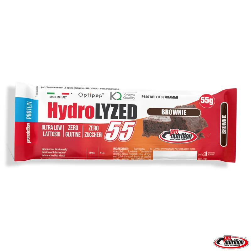 Barretta idrolizzata al gusto di brownie Pro Nutrition