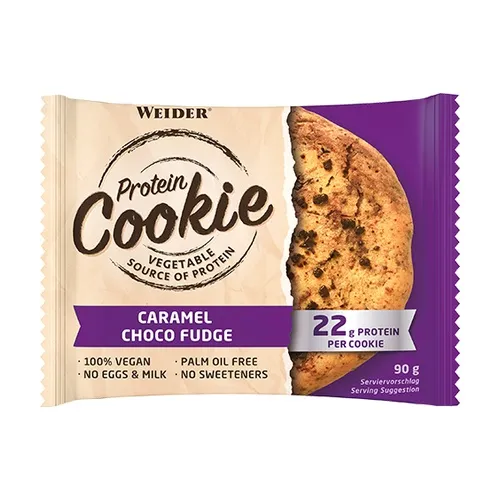 12 Biscotti proteici al caramello con gocce di cioccolato Caramel Choco Weider - immagine 2