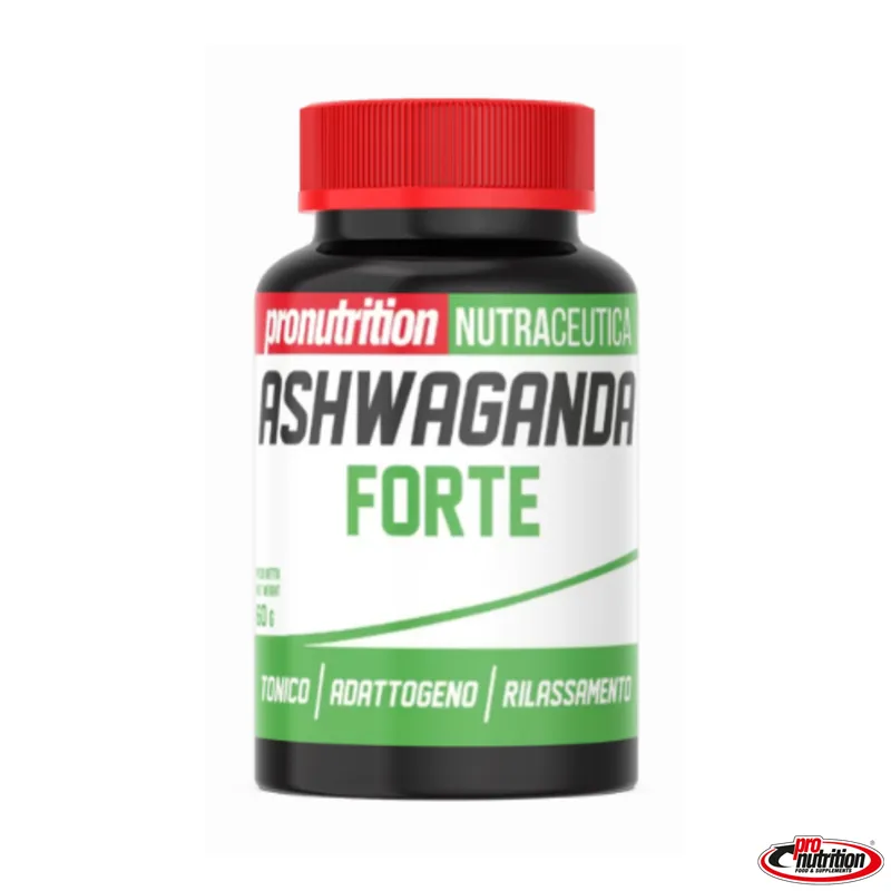 Integratore alimentare di ashwaganda per la riduzione della stanchezza fisica e mentale in compresse-ASHWAGANDA FORTE-PRO NUTRITION°