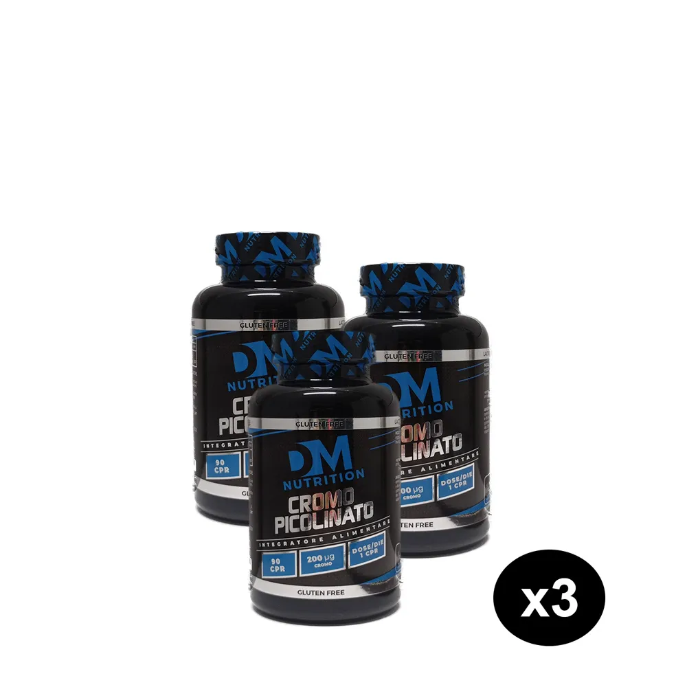 Tripack di cromo picolinato per il controllo glicemia DM Nutrition