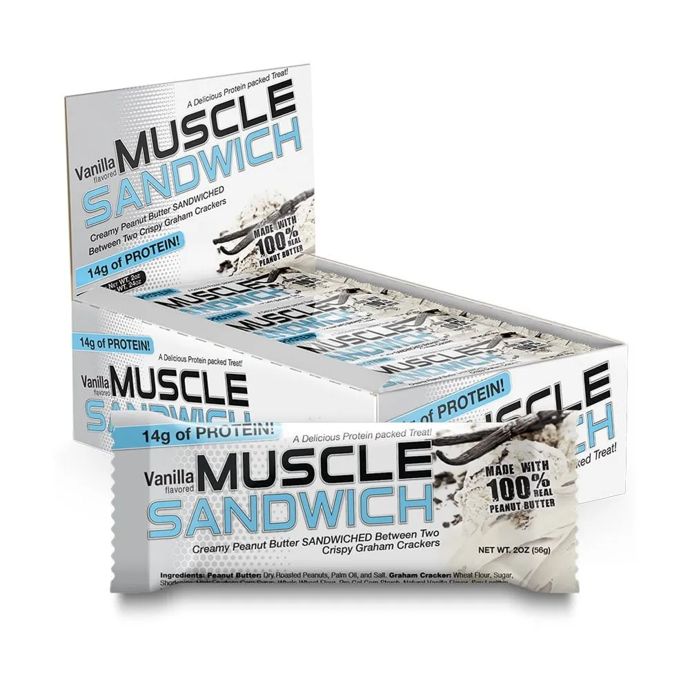 12 Muscle sandwich vaniglia effetto crunchy