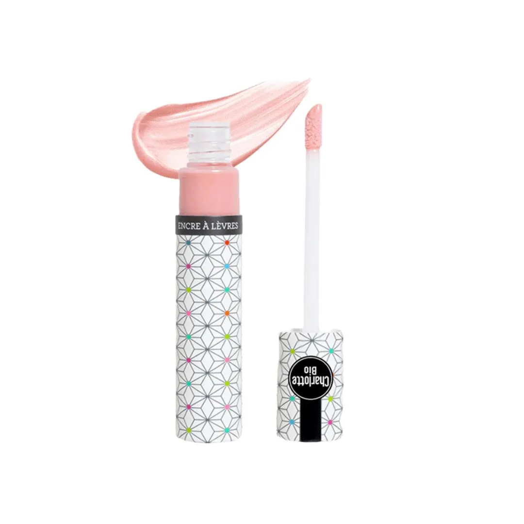 Organic Glossy Lip Ink Rose Lumière – Charlotte Bio
