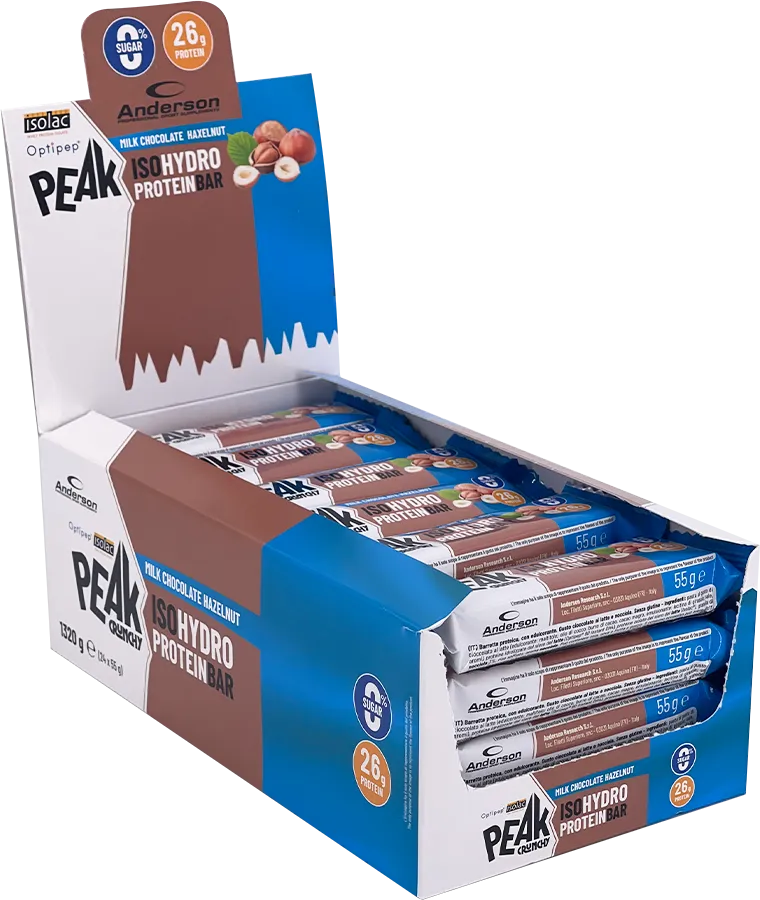 Peak 24 Barrette idrolizzate cioccolato al latte e nocciola Anderson