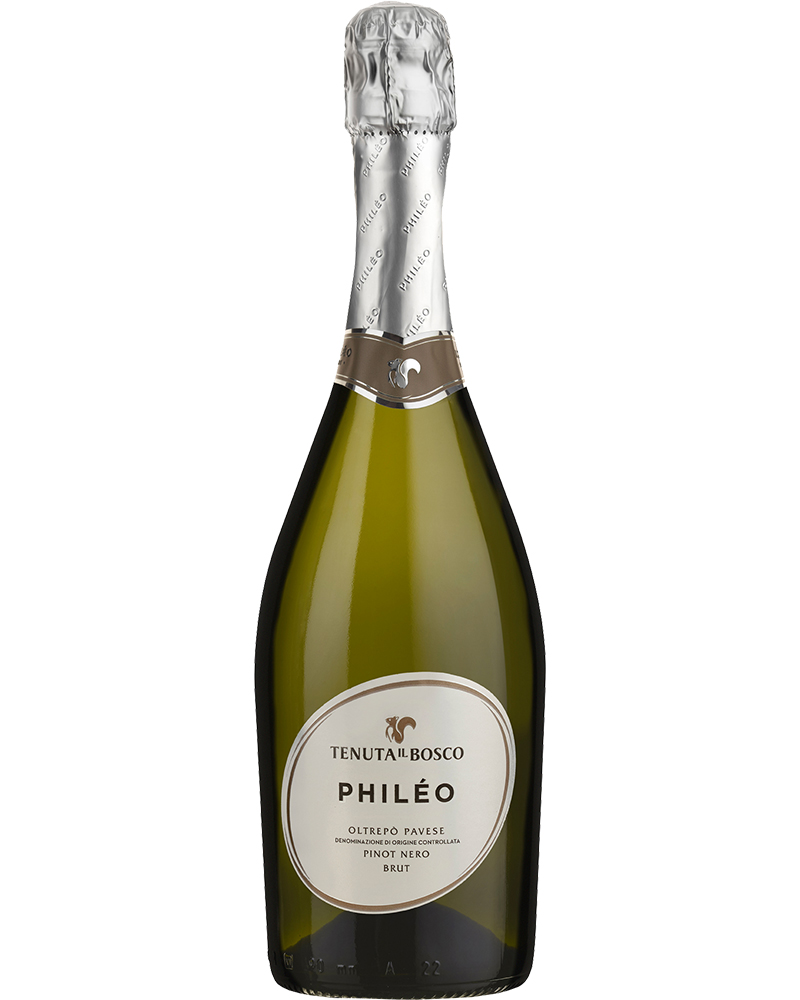 Tenuta Il Bosco, Phileo – Oltrepo Pavese DOC Pinot Nero, Blanc de Noirs Sans Annee Brut (Vino Spumante) – cl 75 x 1 bottiglia vetro
