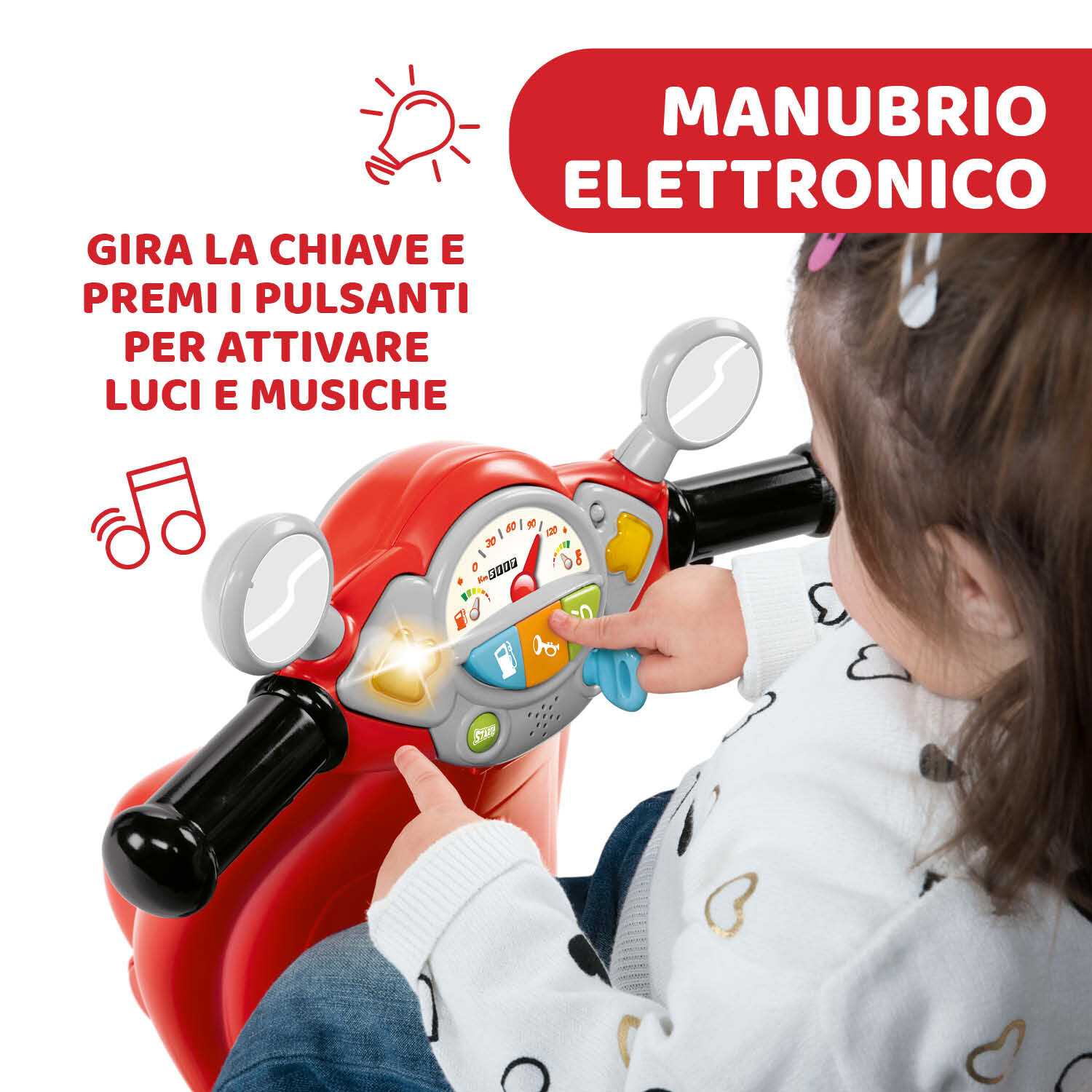 Cavalcabile vespa primavera rossa – divertimento in movimento - immagine 5