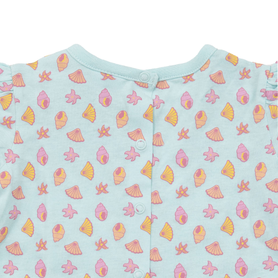 Pigiama intero bimba conchiglie azzurro - immagine 2