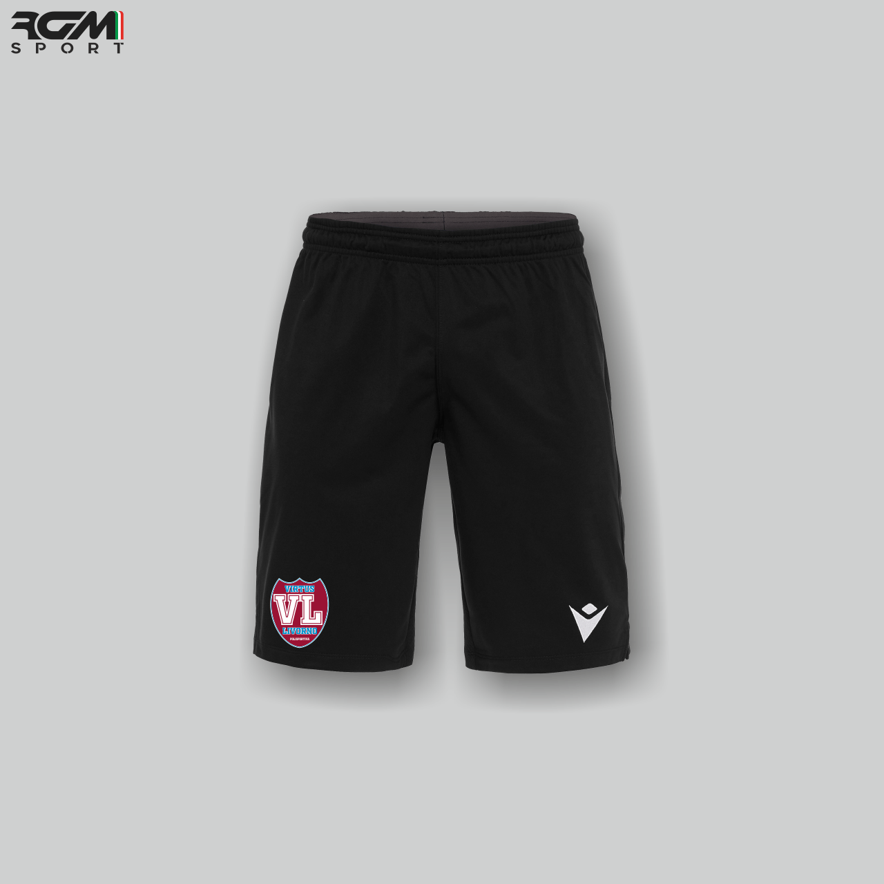 Bermuda Allenamento Macron VOLGA Nero – Virtus Livorno