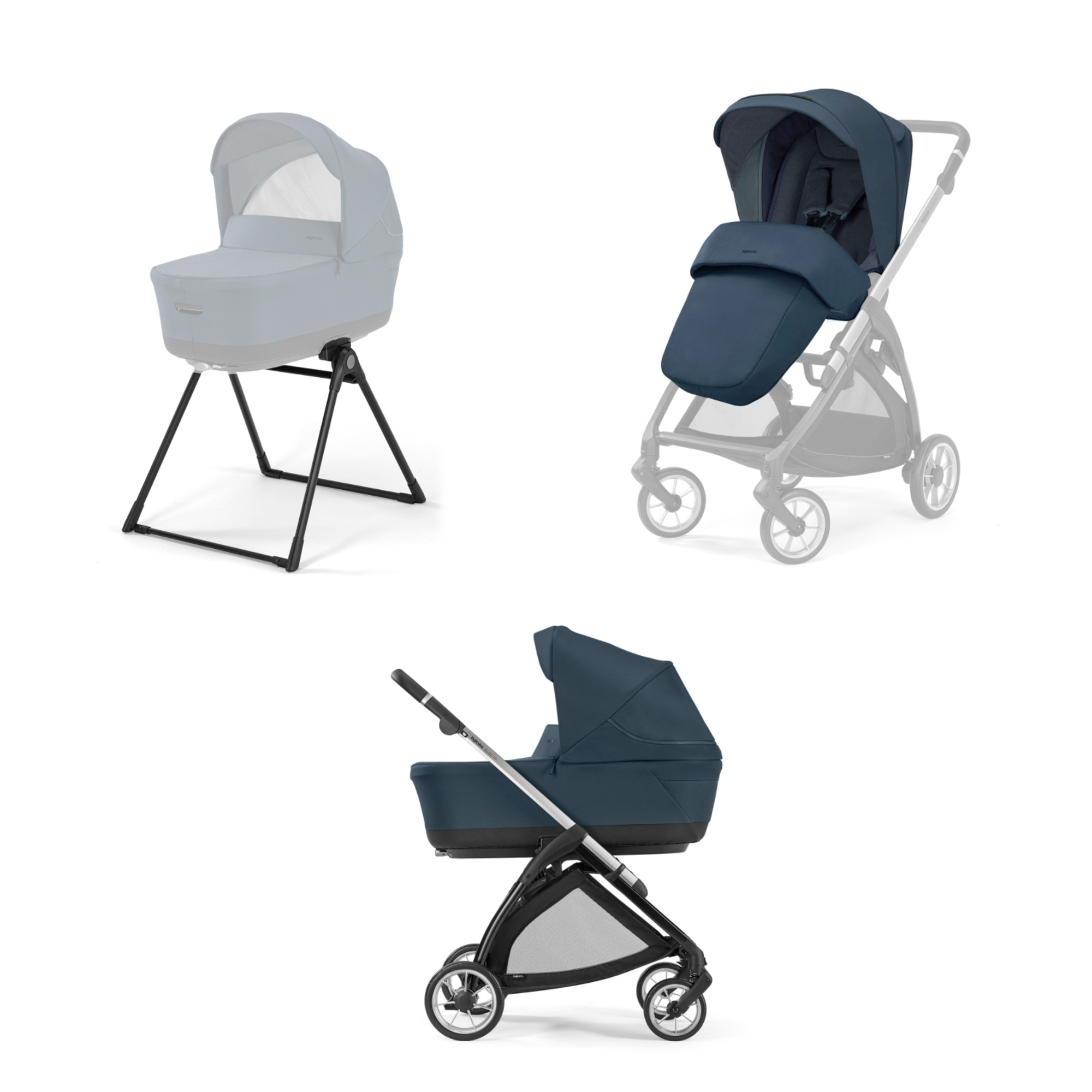 Electa system duo colore hudson blue telaio silver black – inglesina - immagine 5
