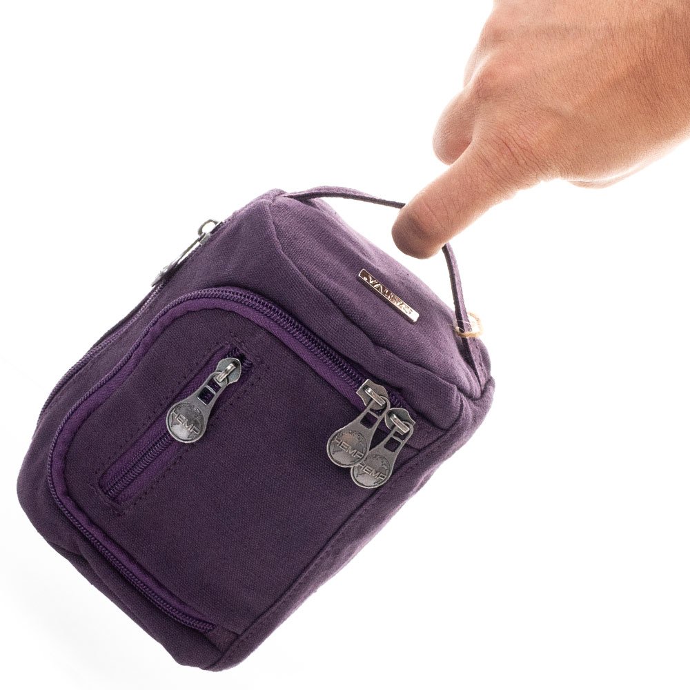 THE MINI BARREL BAG (SMALL – PLUM) – Sativa Hemp Bags - immagine 3