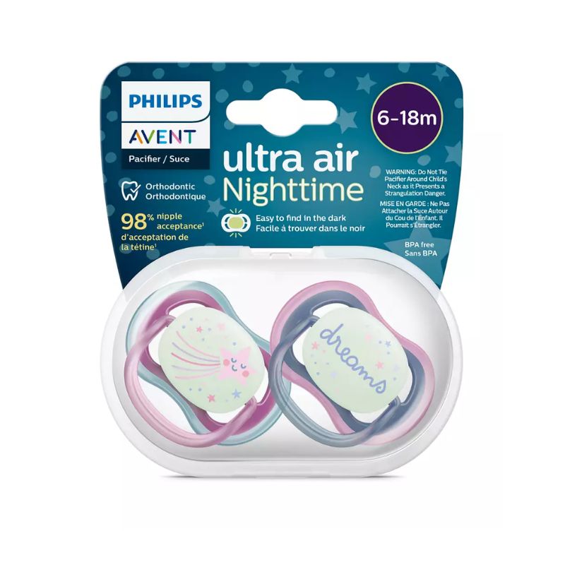 Avent Philips Ciuccio Ultra Air Night 6-18 Mesi - immagine 2